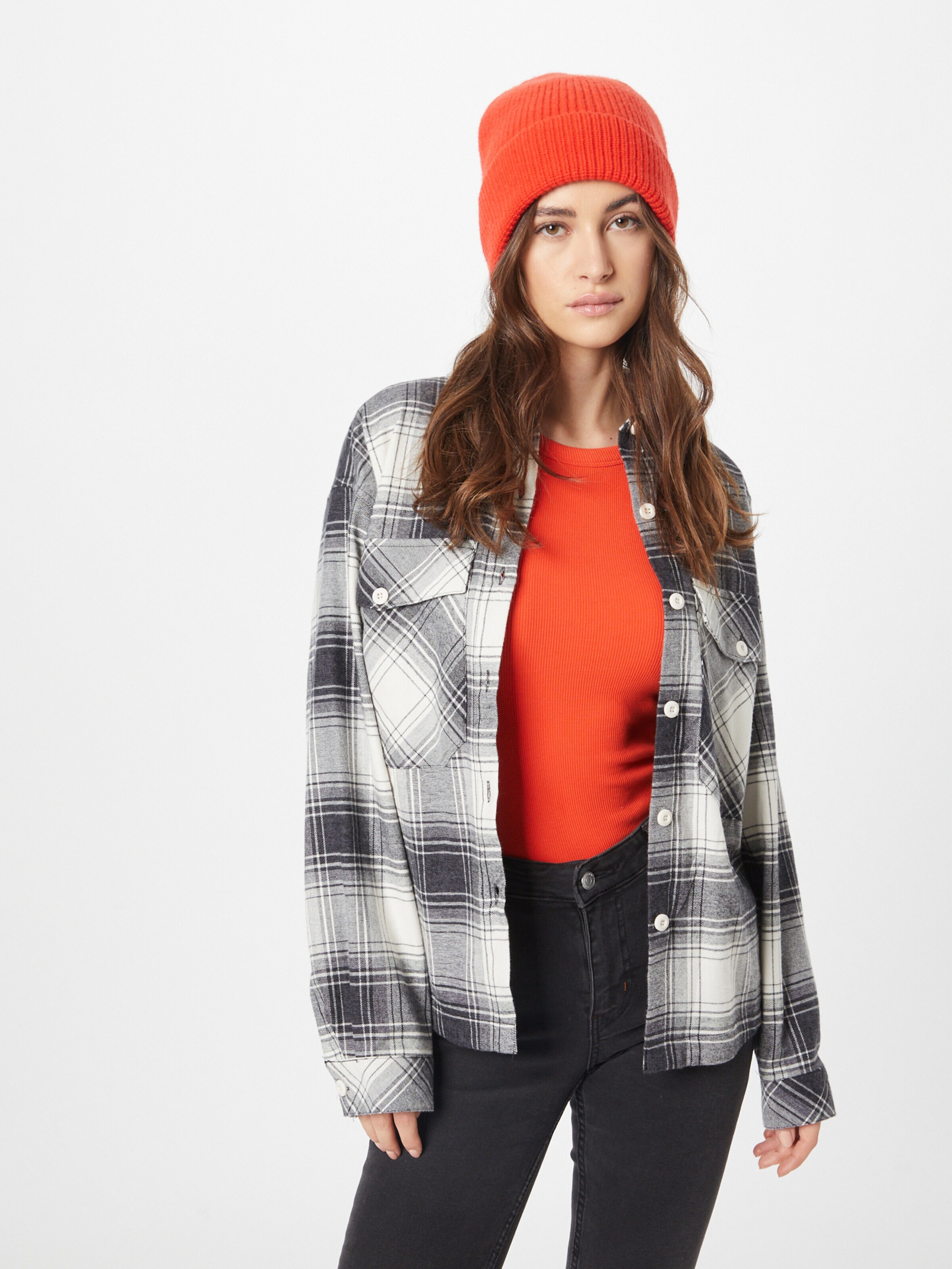 Urban Classics Blúz bézs / fekete