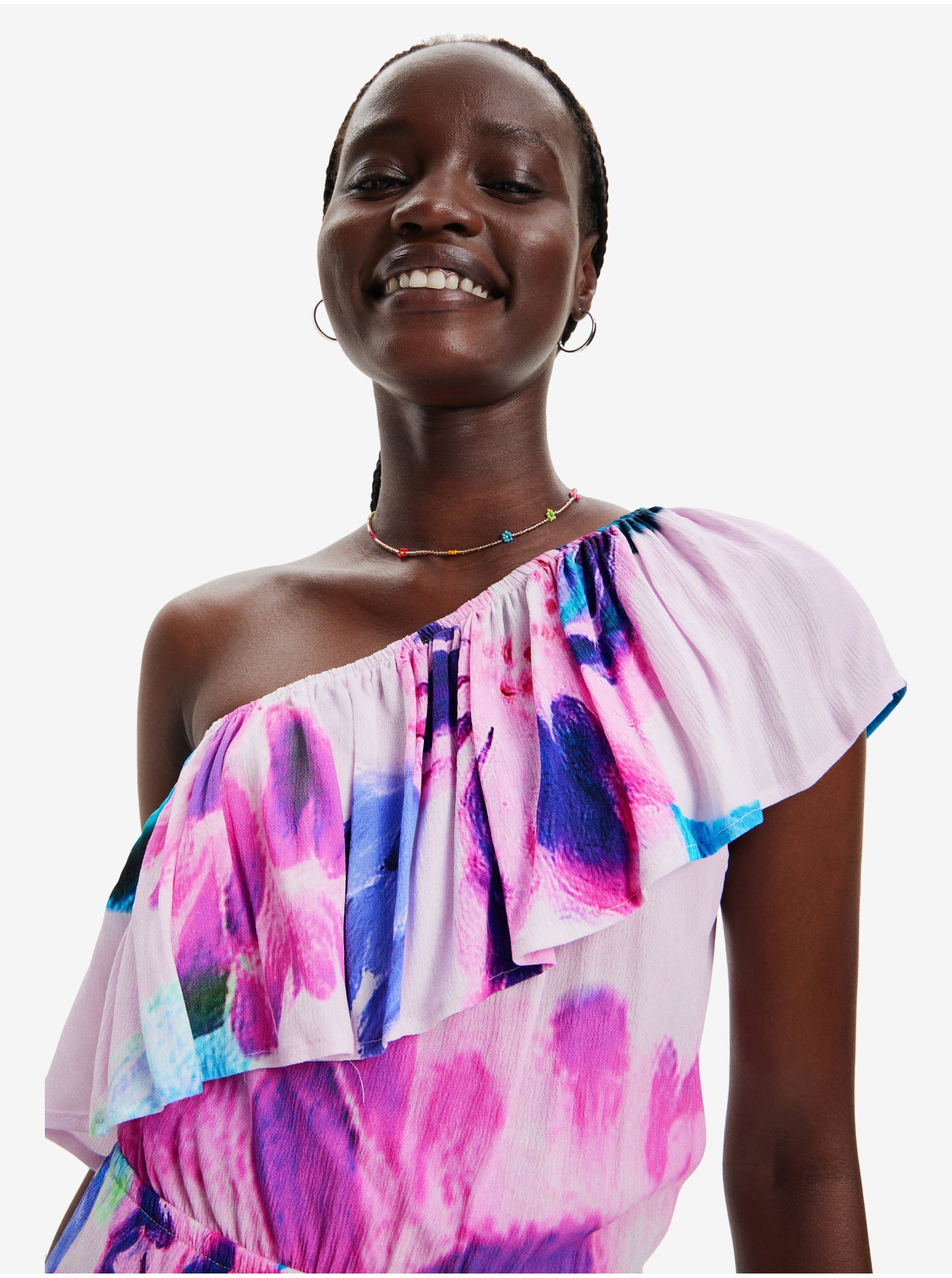 DESIGUAL SHORT DRESS WOMEN PINK