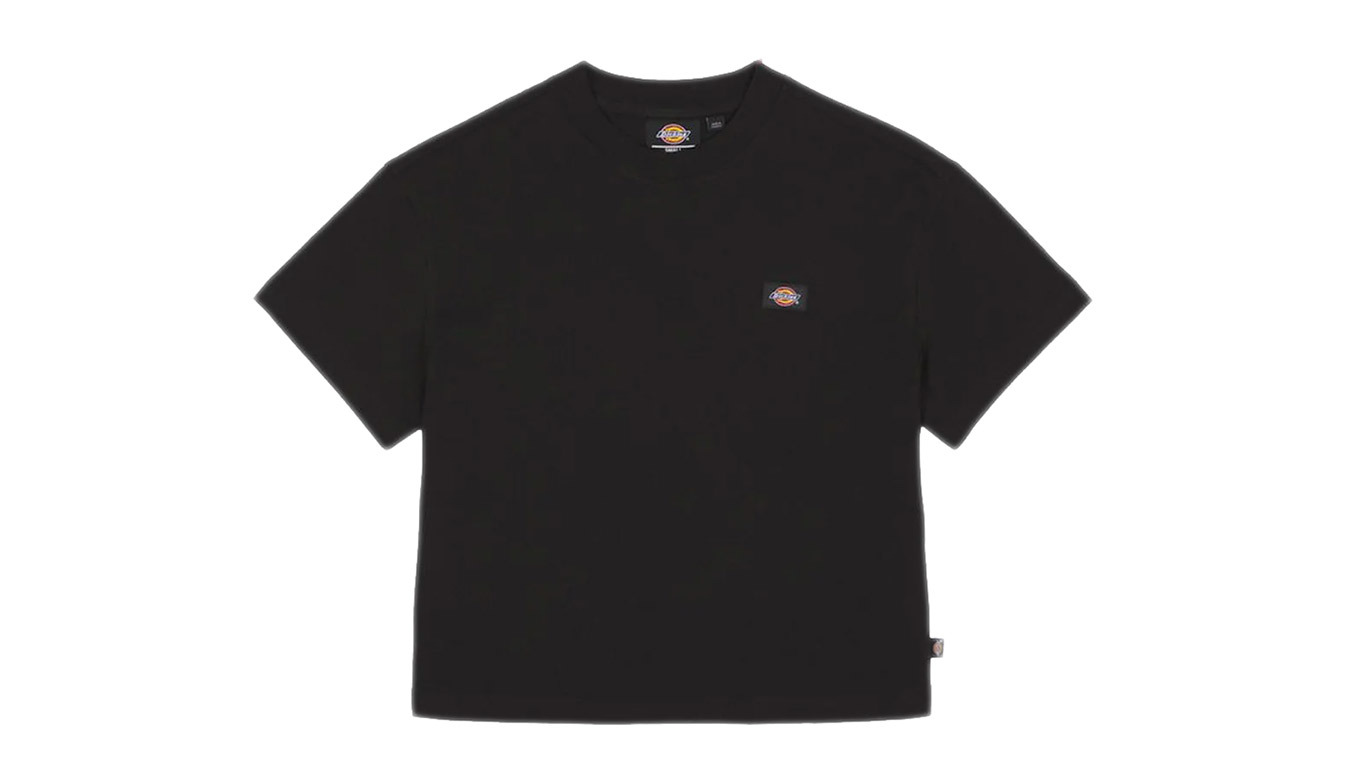Dickies Oakport Cropped T-Shirt W - Nők - Rövid ujjú póló Dickies - Fekete - DK0A4Y8L-BLK
