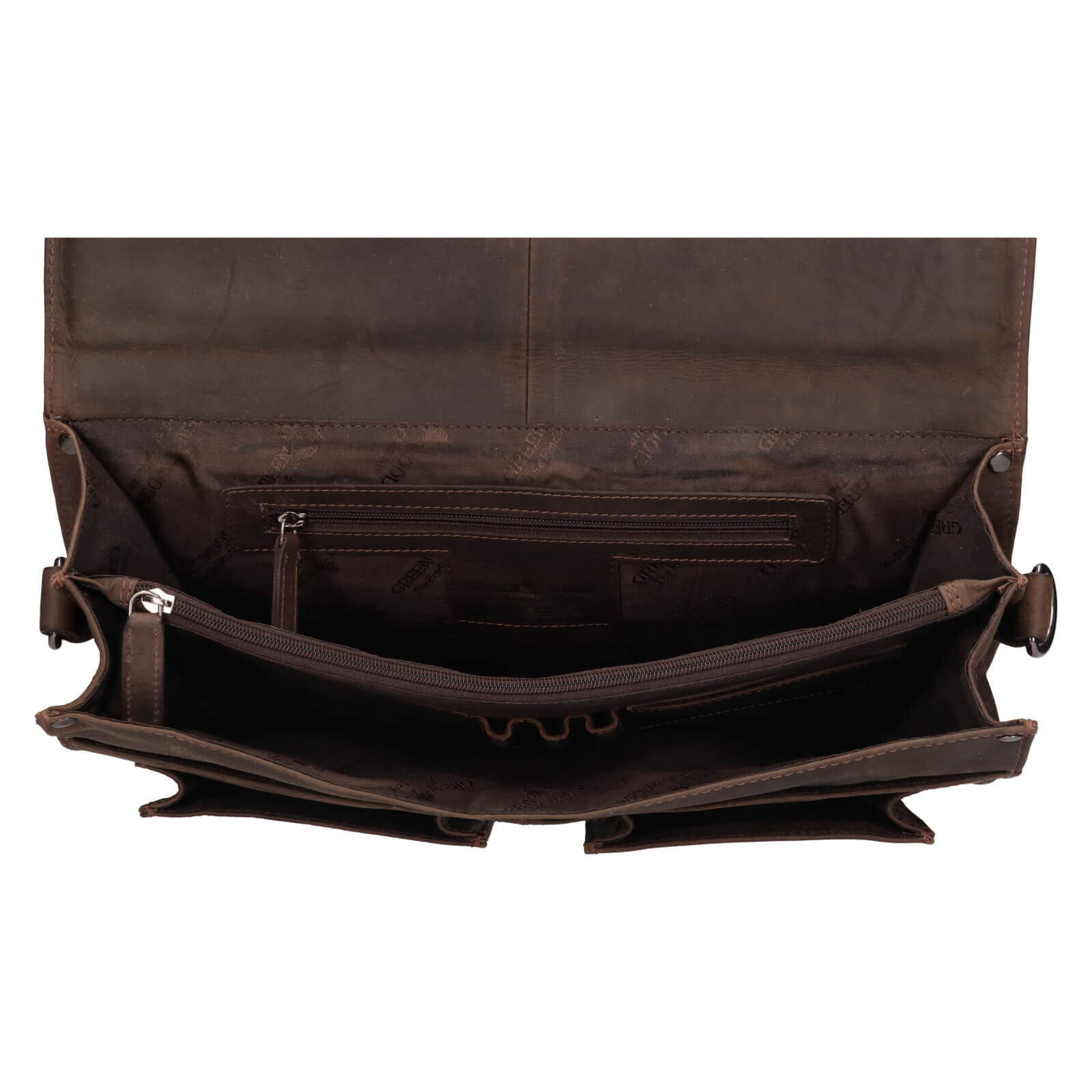 Férfi bőr aktatáska Greenwood Celestin - barna