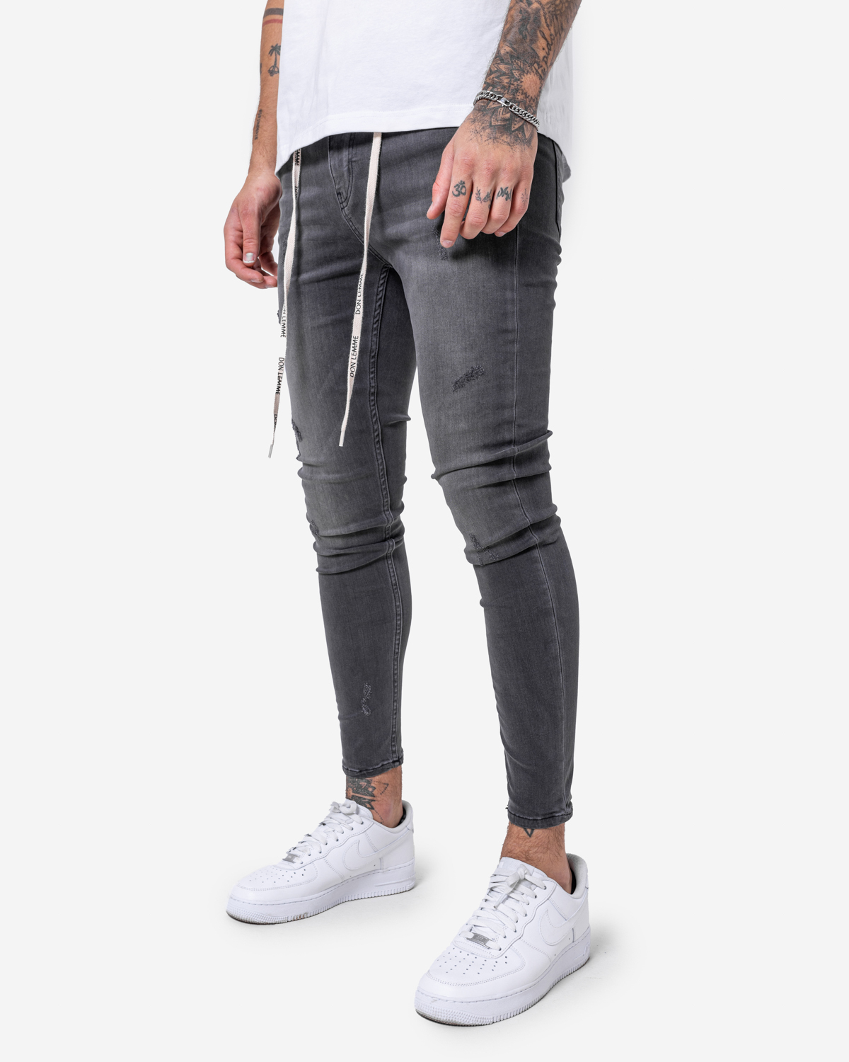 Don Lemme Farmernadrág Shabby - grey