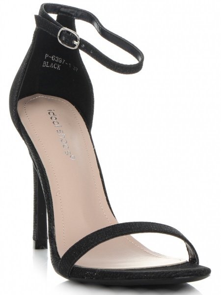 női szandál Ideal Shoes fekete P-6397-1
