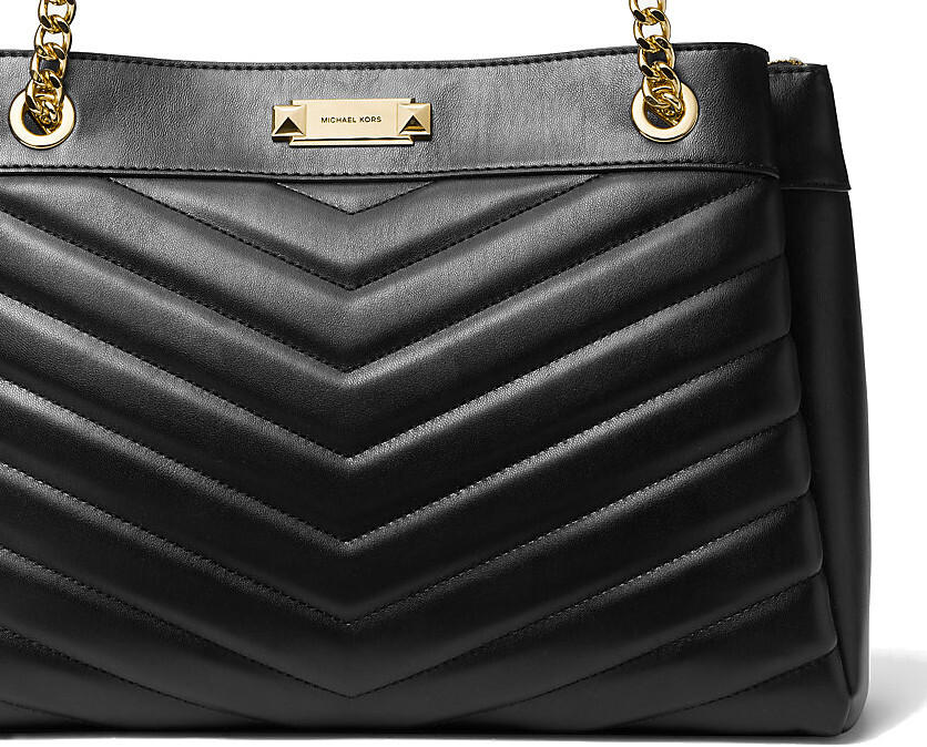 Michael Kors Whitney Medium Quilted Tote Bag Black