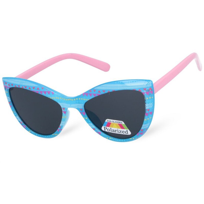Polarzone Kék gyerek macskaszem polarizált napszemüveg "Lolly" (5-8 év)