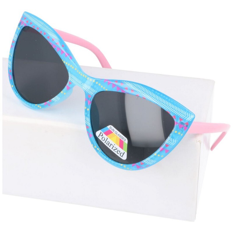 Polarzone Kék gyerek macskaszem polarizált napszemüveg "Lolly" (5-8 év)