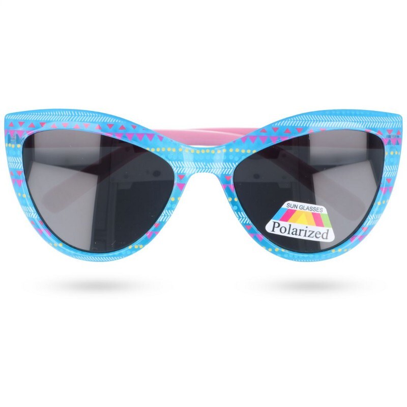 Polarzone Kék gyerek macskaszem polarizált napszemüveg "Lolly" (5-8 év)
