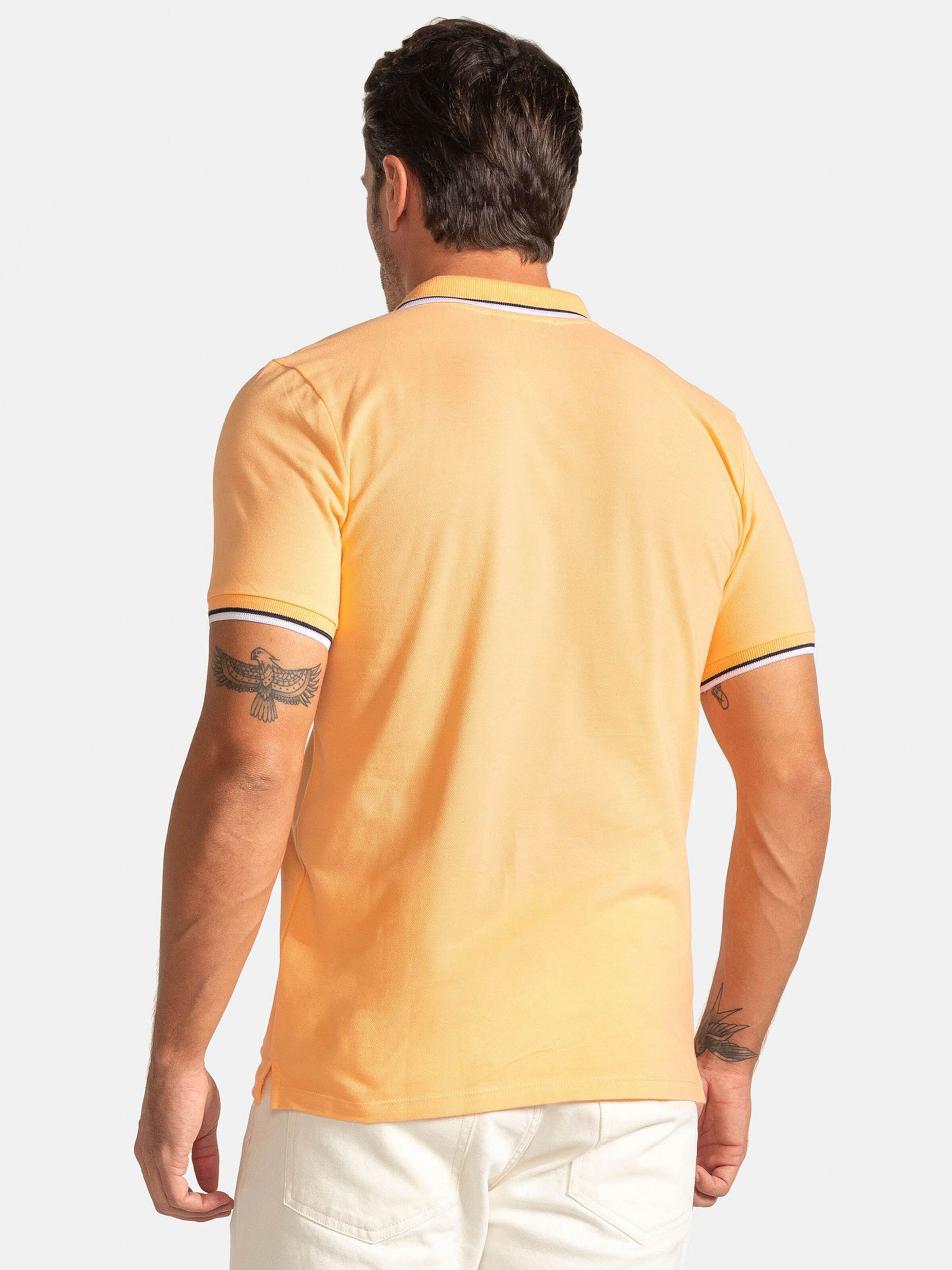 Jacey Quinn Póló őszibarack / fekete / fehér