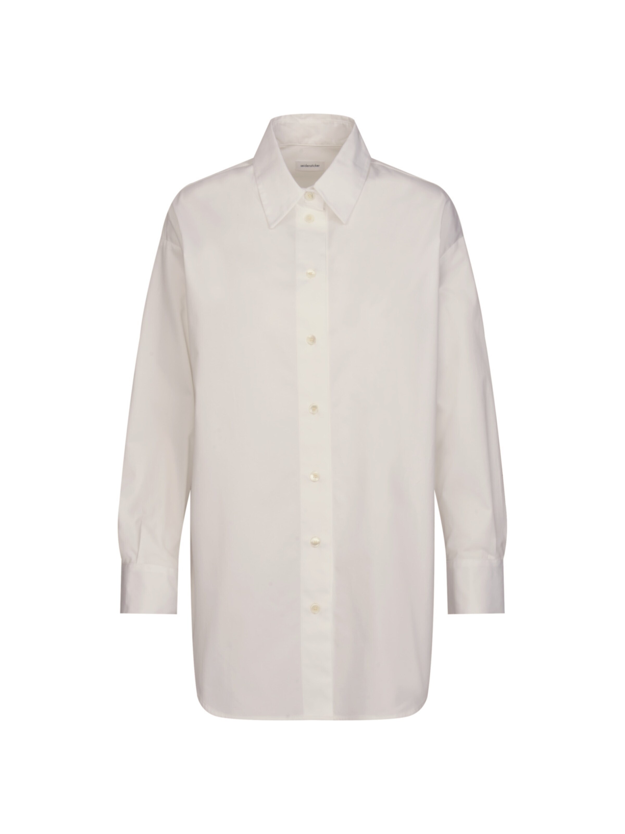 SEIDENSTICKER Blúz 'Schwarze Rose' fehér