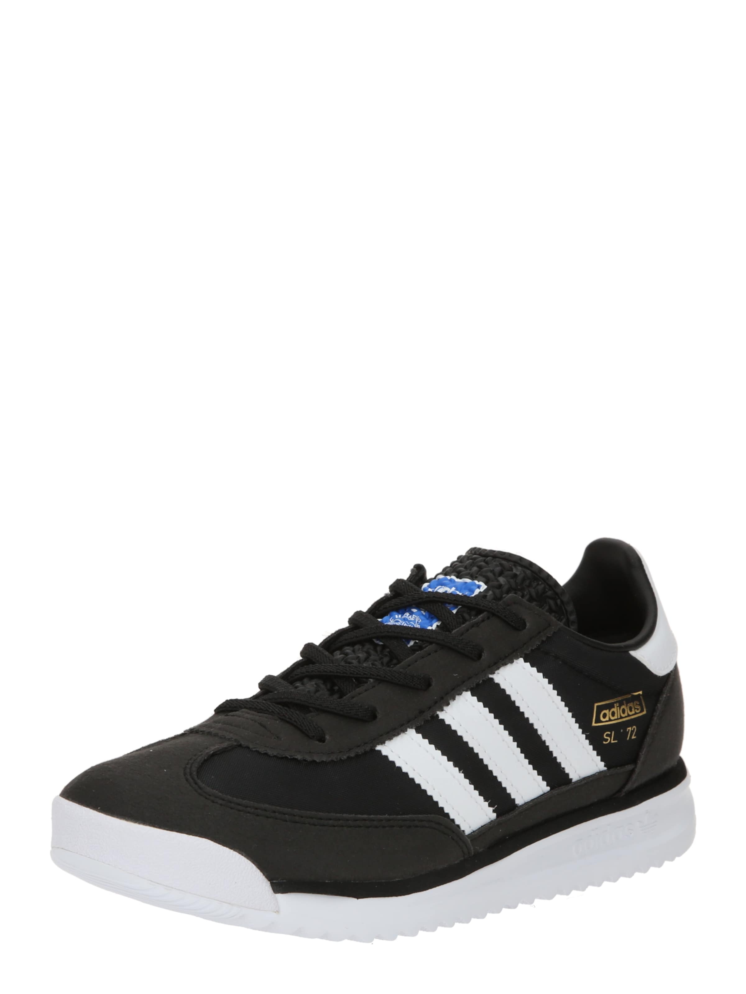 ADIDAS ORIGINALS Sportcipő 'SL 72 RS' fekete / fehér