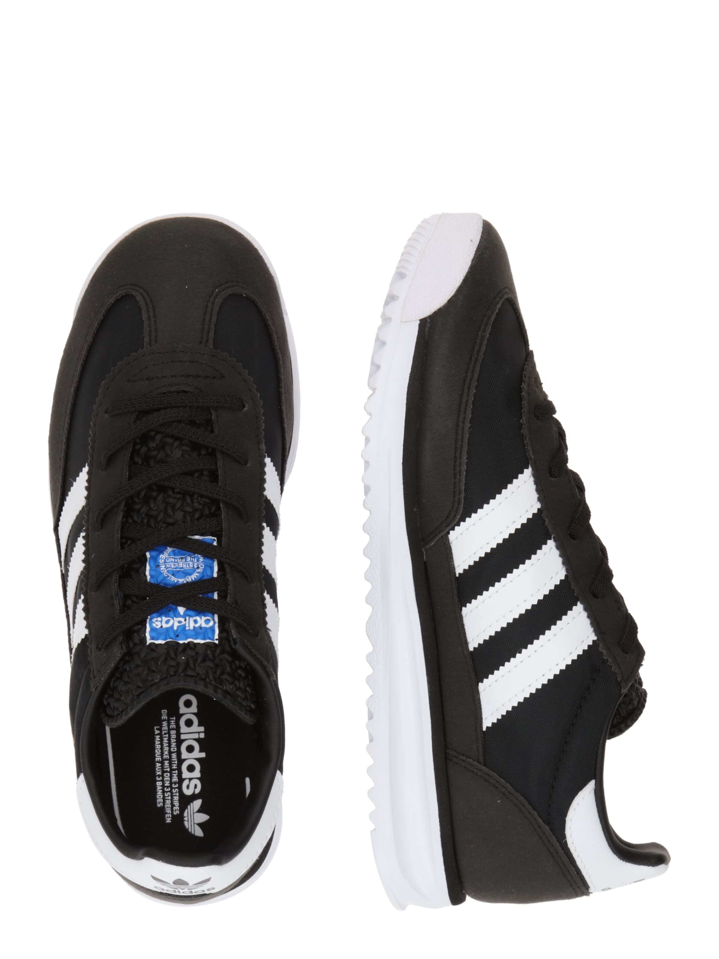 ADIDAS ORIGINALS Sportcipő 'SL 72 RS' fekete / fehér