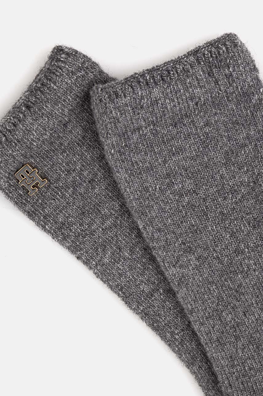 Tommy Hilfiger kesztyűk szürke, női, AW0AW16656