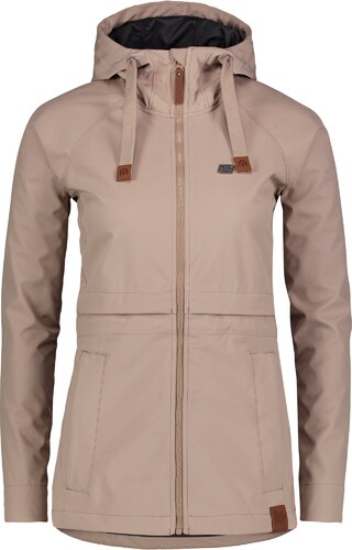 Nordblanc Bézs női tavaszi softshell kabát SPLENDID Barna női meleg softshell kabát PALATE NBWSL6998 | NORDBLANC
