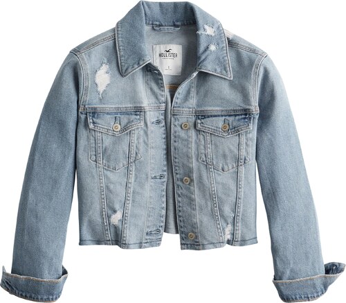 HOLLISTER Átmeneti dzseki kék farmer GLAMI.hu Bélelt Női farmer dzsekik Glami.hu