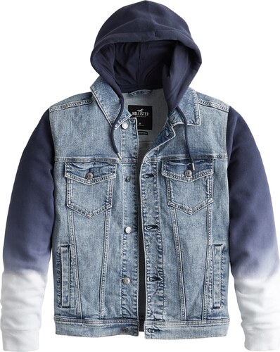 HOLLISTER Átmeneti dzseki 'MED OMBRE' kék farmer GLAMI.hu Férfi farmerdzseki kapucnival gránátkék Bolf 211902 GLAMI.hu
