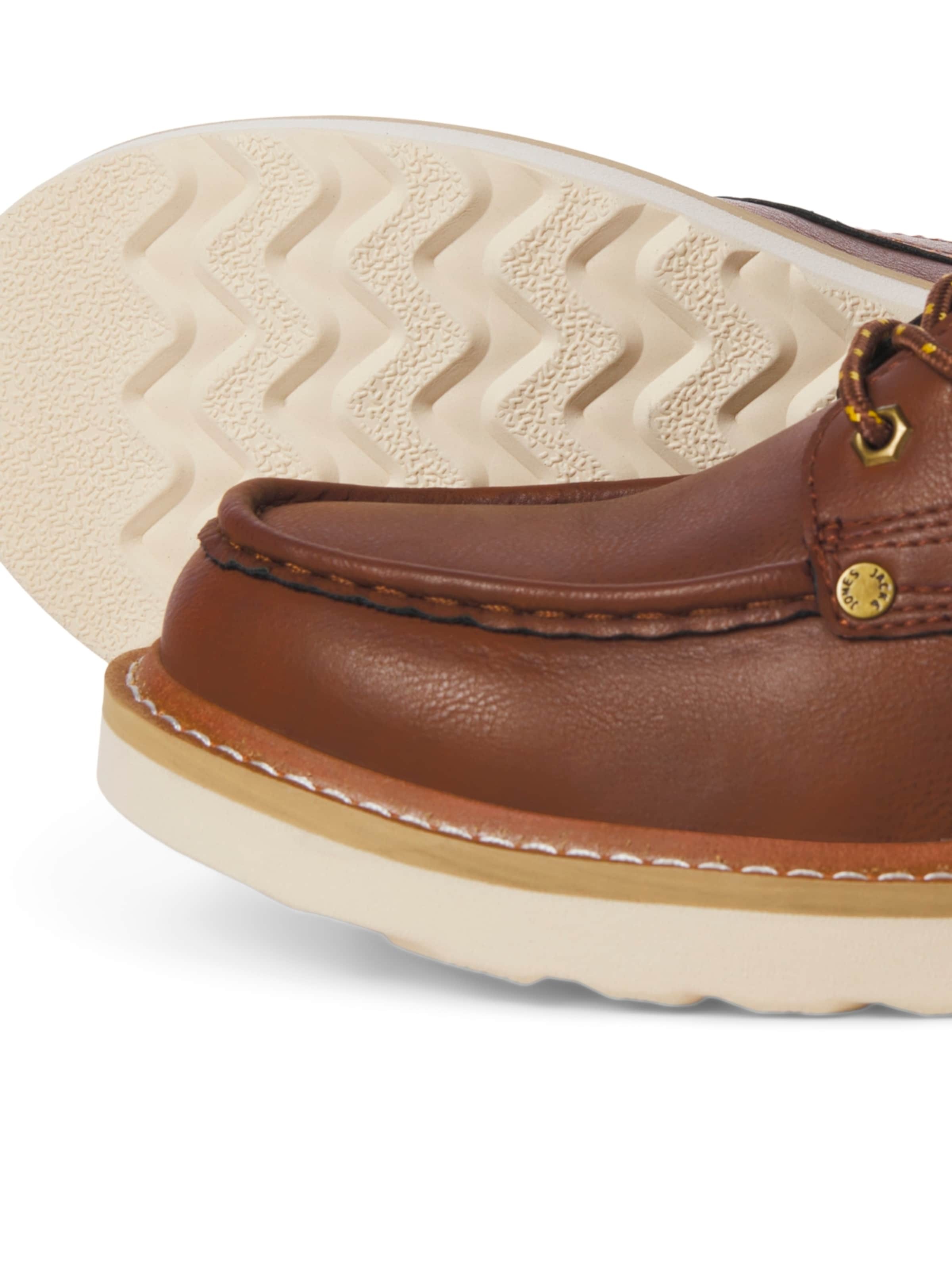 JACK & JONES Fűzős csizma 'JFWARCHWAY' konyak