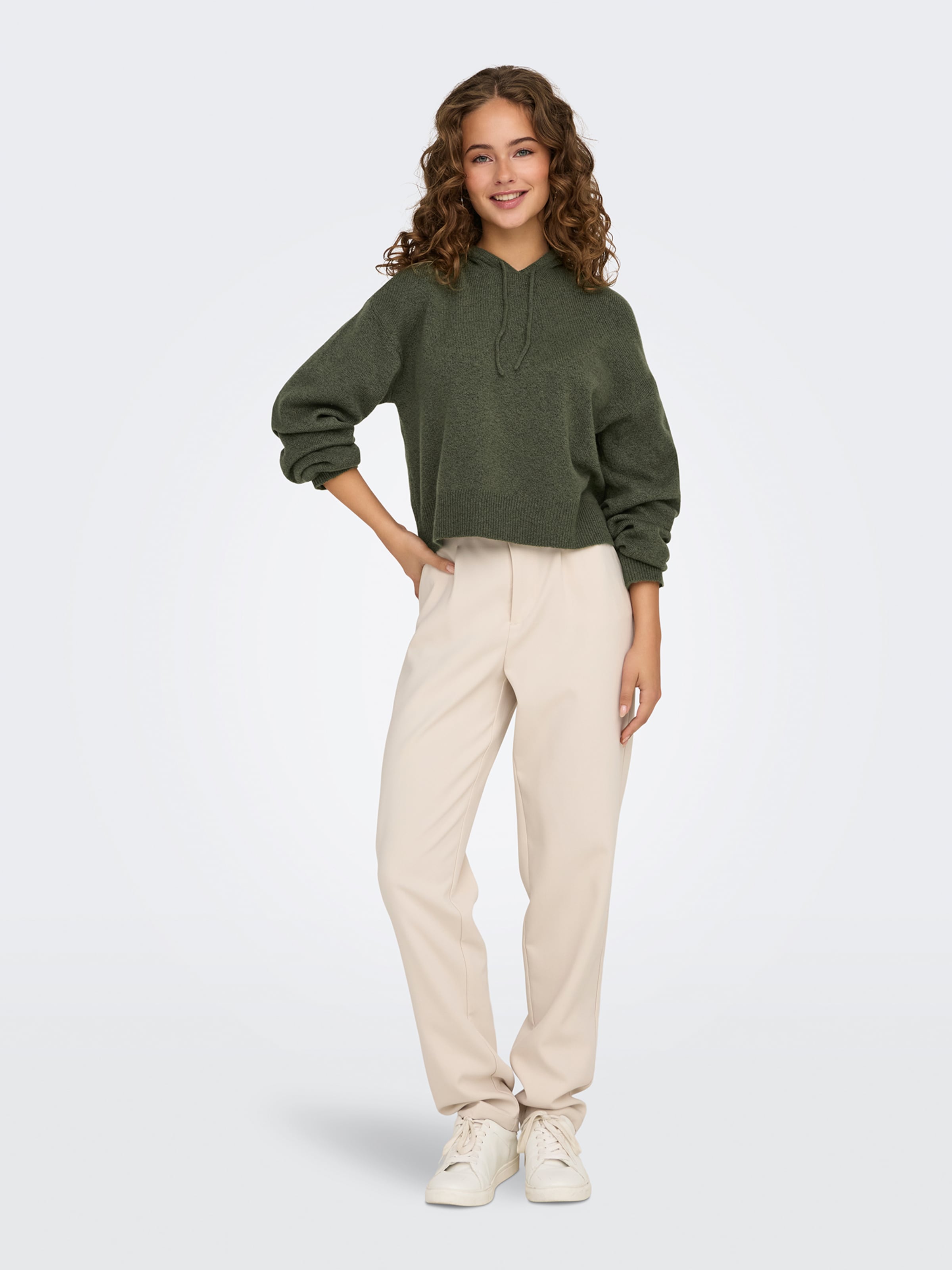 JDY Pulóver 'JDYRue' sötétzöld