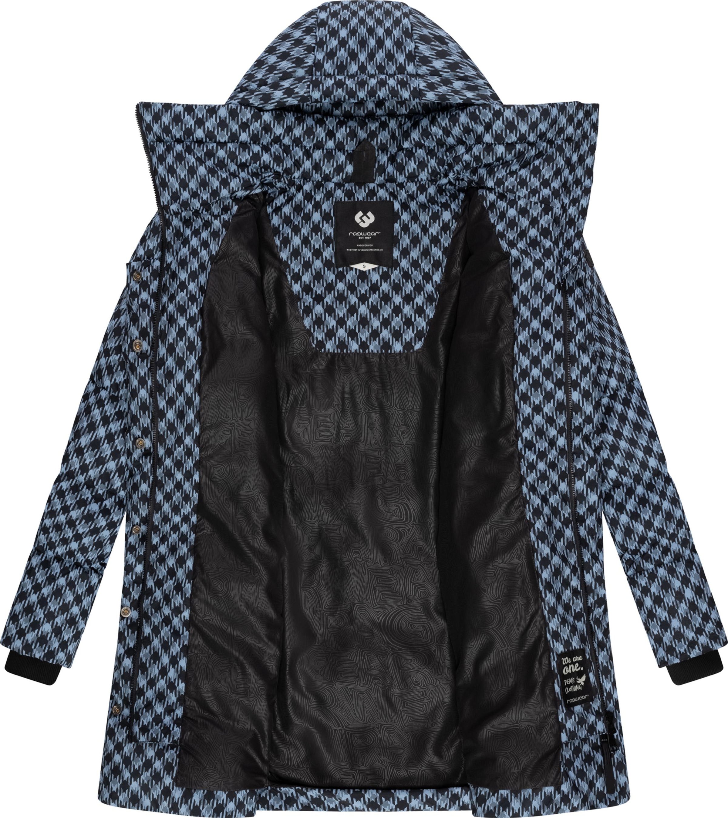 Ragwear Télikabátok 'Niara' galambkék / világoskék / fekete