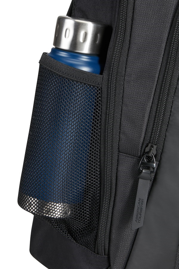 American Tourister URBAN GROOVE fekete, piros márkafeliratos laptoptartós hátizsák 15,6" 139867-1041