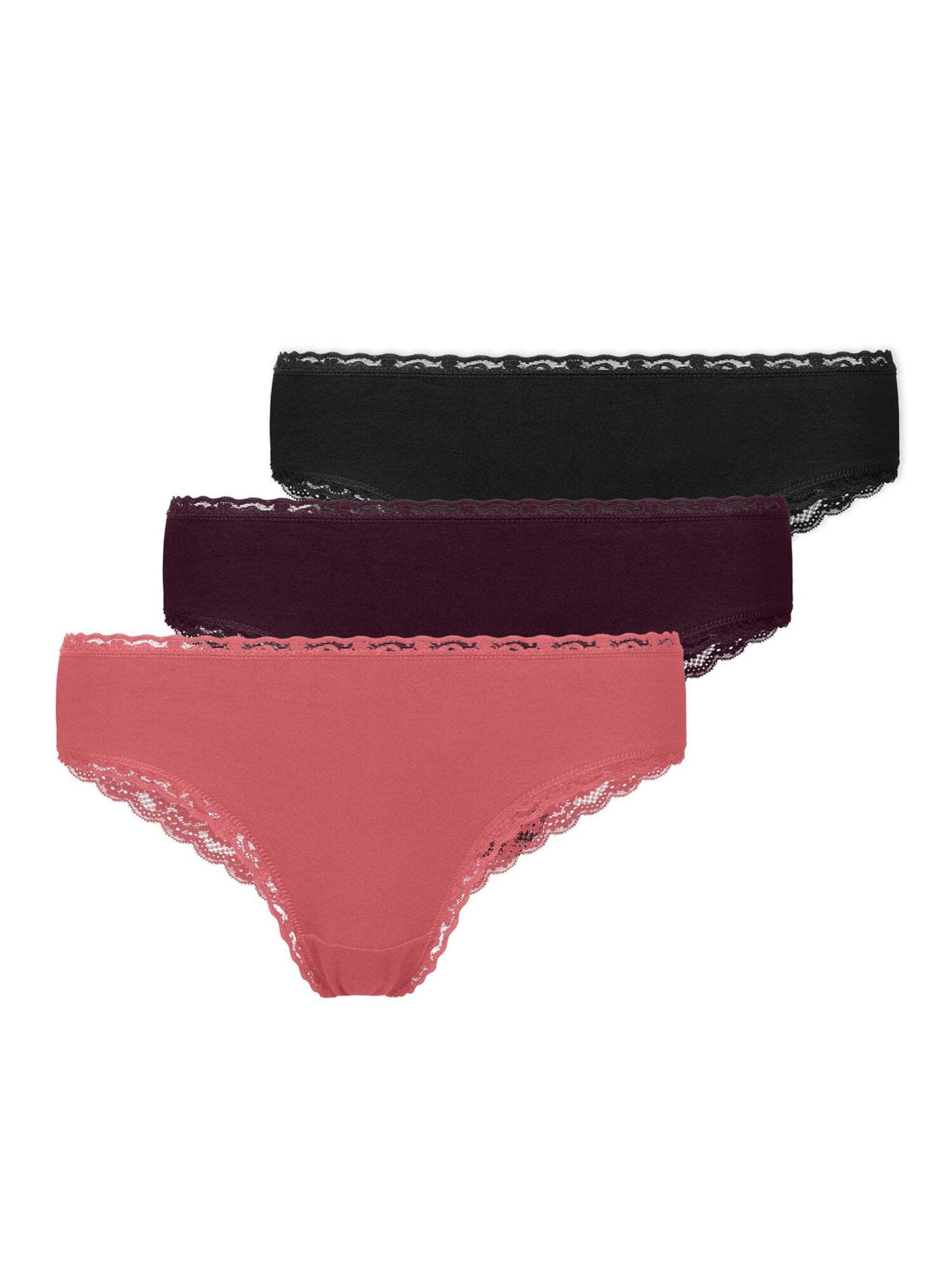 SNOCKS Slip mályva / borvörös / fekete