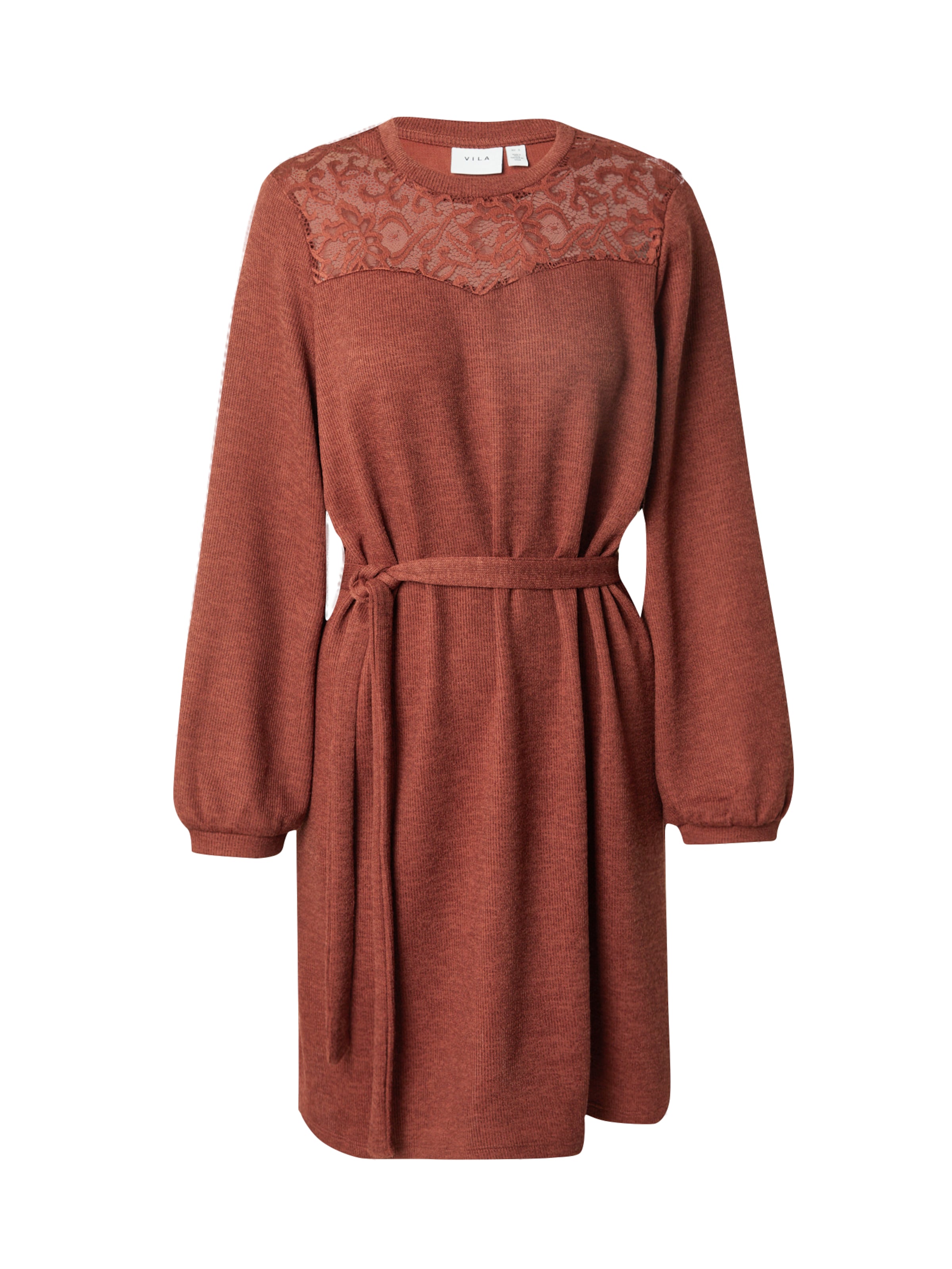 VILA Kötött ruhák 'VIEMMY' rozsdavörös