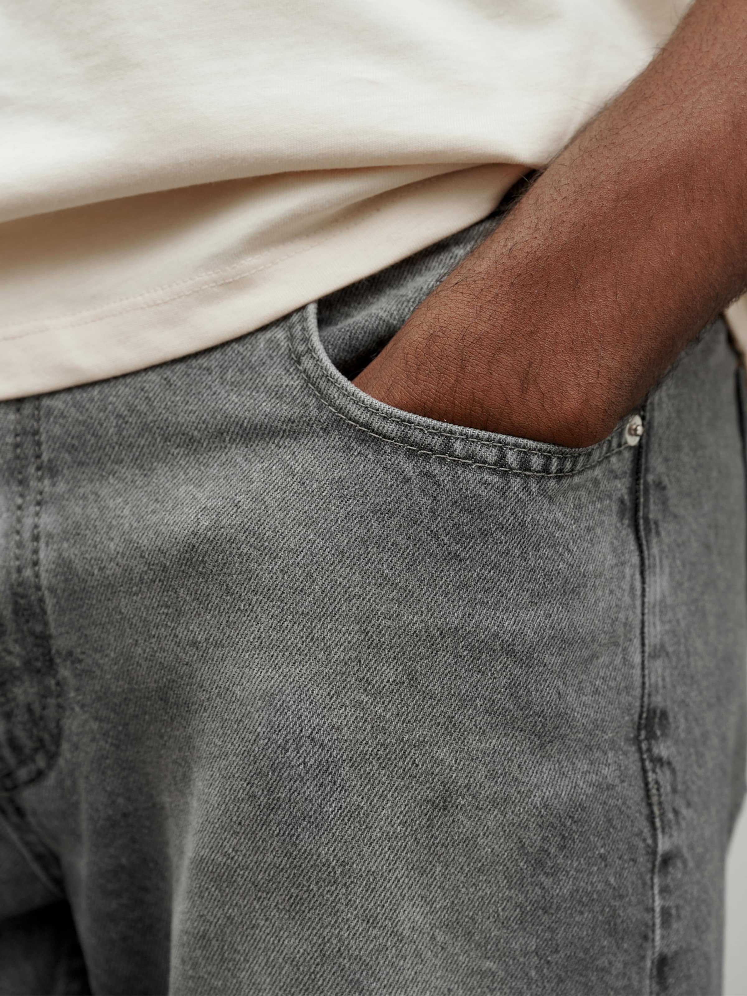 DAN FOX APPAREL Farmer 'Essential' szürke farmer