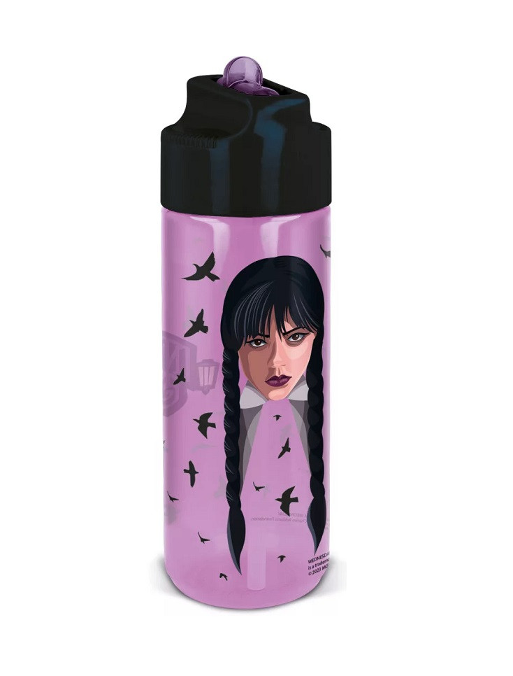 Wednesday Nevermore Academy Hydro tritan műanyag szívószálas kulacs 540 ml