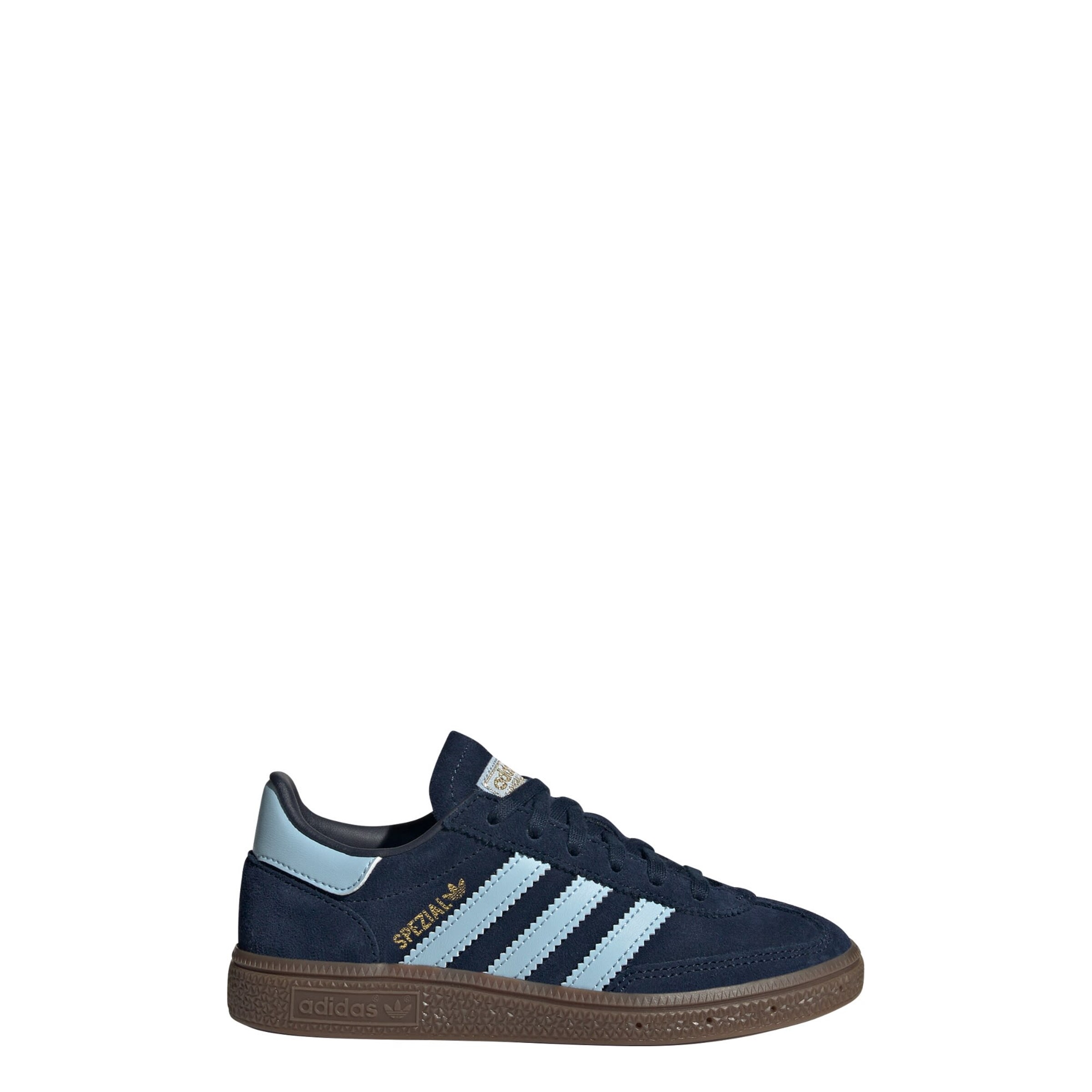 ADIDAS ORIGINALS Sportcipő 'Handball Spezial' tengerészkék / világoskék / barna / arany