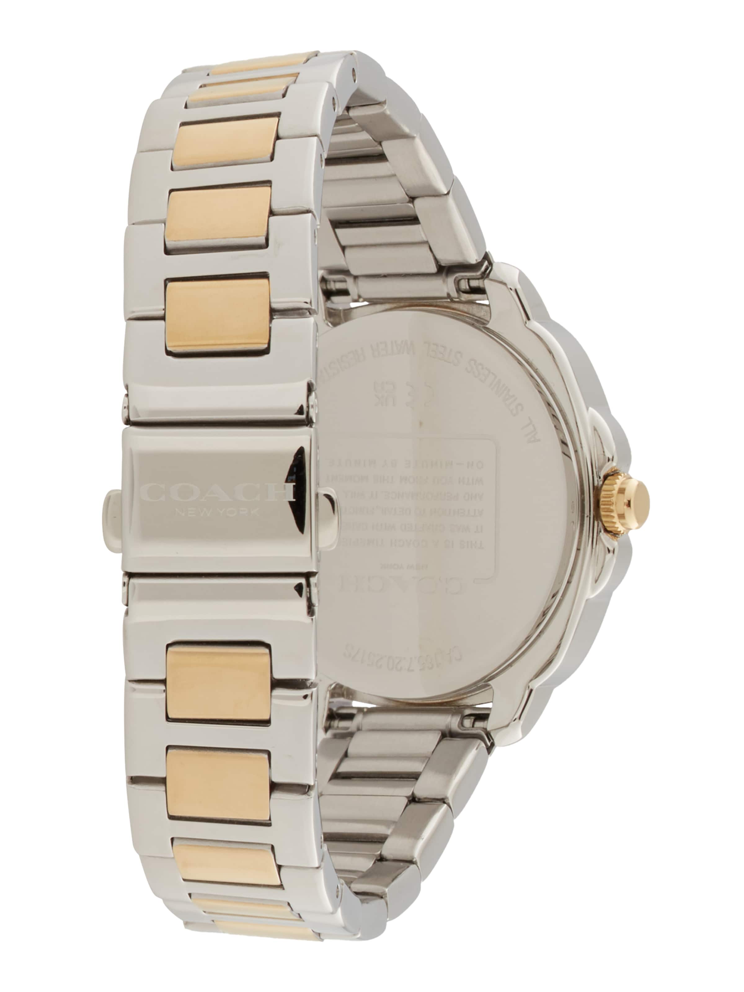 COACH Analóg órák 'Kitt' arany / sötétzöld / ezüst