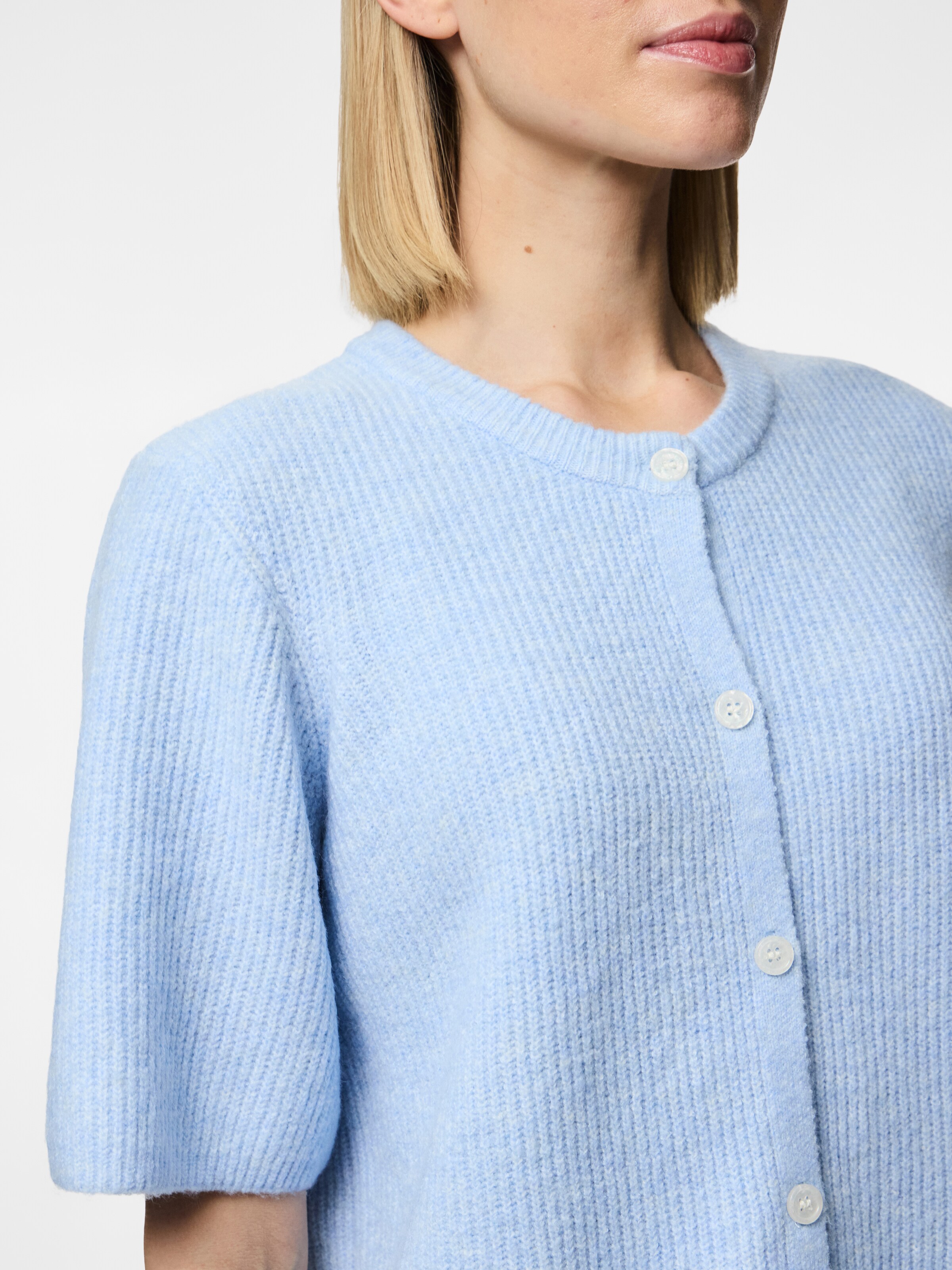 PIECES Kardigán 'PCSilly' világoskék