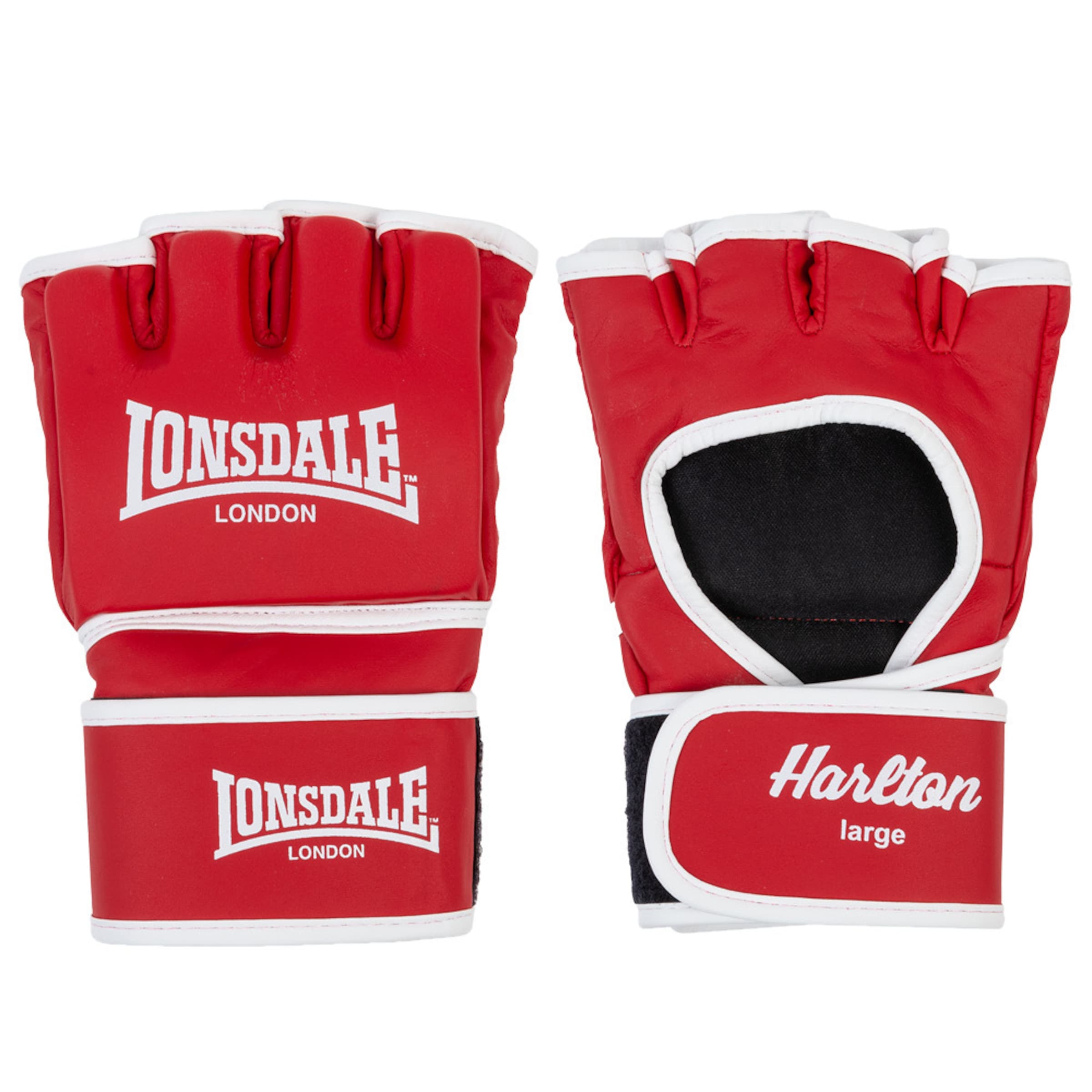 LONSDALE Sportkesztyűk 'Harlton' piros / fehér
