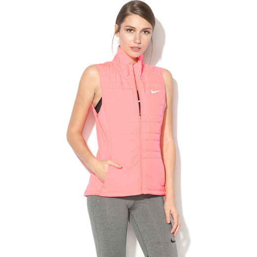 Nike, Futómellény rövid gallérral és polárbéléssel, Fekete, XL Nike, Futómellény rövid gallérral és polárbéléssel, Fekete, XL