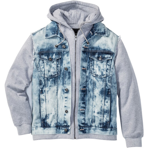 Bonprix Farmerdzseki Regular Fit GLAMI.hu Férfi farmerdzseki kapucnival gránátkék Bolf 211902 GLAMI.hu