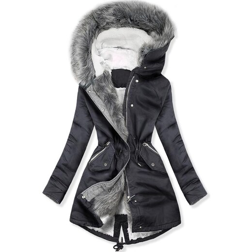 Butikmoda Szürke színű parka, műszőrme szegéllyel GLAMI.hu Butikmoda Grafitszürke színű plüss bomber dzseki GLAMI.hu
