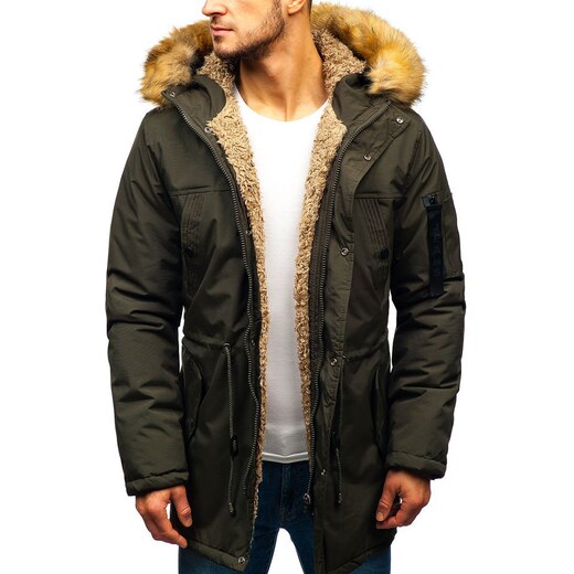 Khaki színű férfi téli parka dzseki a Bolftól R103 GLAMI.hu Brandit Bronx téli kabát, bézs GLAMI.hu