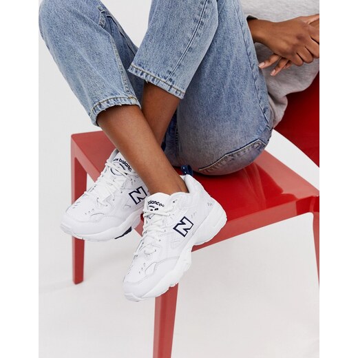 New Balance 608 white chunky trainers 