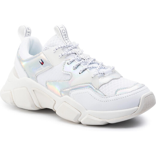 Sportcipő TOMMY HILFIGER - City Air Runner Mix FW0FW05567 White Dove AF2 -  Sneakers - Félcipő - Női | ecipo.hu