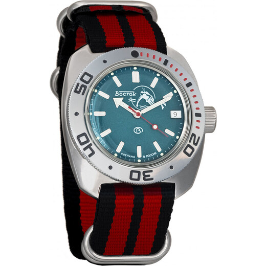 VOSTOK Amphibian Russian férfi mechanikus AUTO 200WR csukló Vostok Amphibian Scuba Dude automata férfi karóra Military