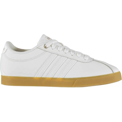 adidas court set leather ladies trainers white