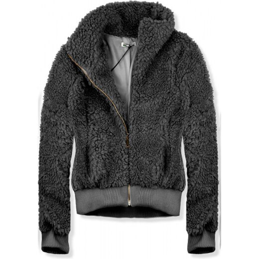 Butikmoda Grafitszürke színű plüss bomber dzseki GLAMI.hu Butikmoda Grafitszürke színű plüss bomber dzseki GLAMI.hu
