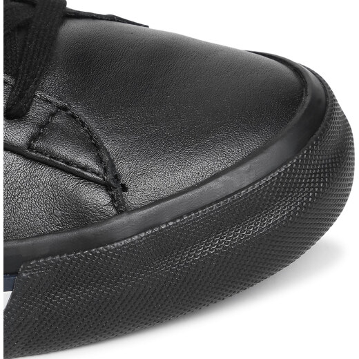 sneakersy tommy hilfiger corporate leather sneaker fm0fm02983 black bds