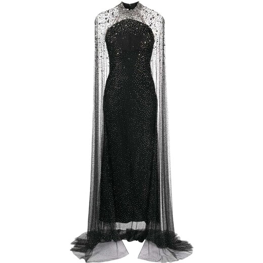 Jenny Packham Ingrid Crystal Embellished Gown Black Glami Hu