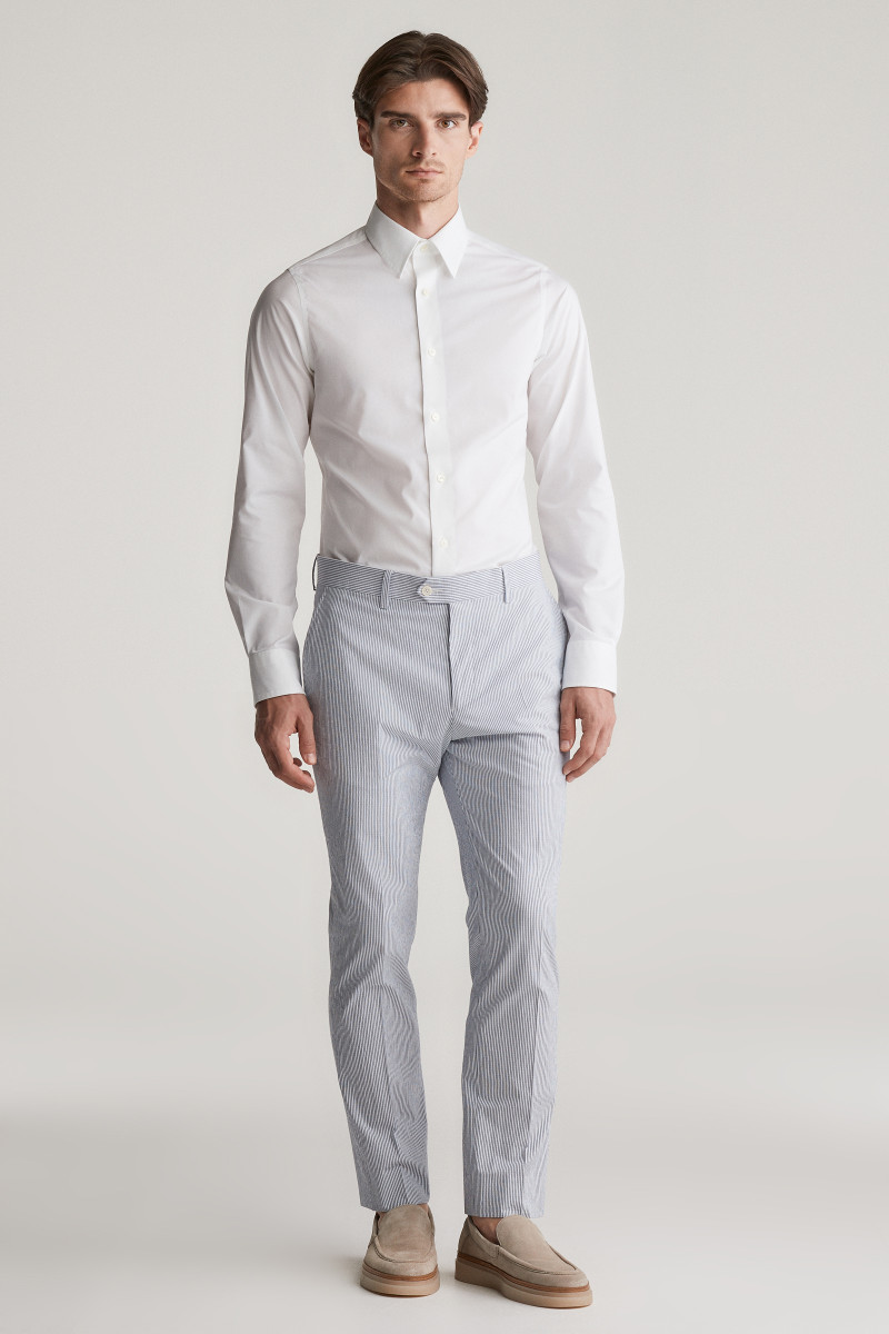 ING GANT SLIM STRETCH POPLIN SHIRT WHITE