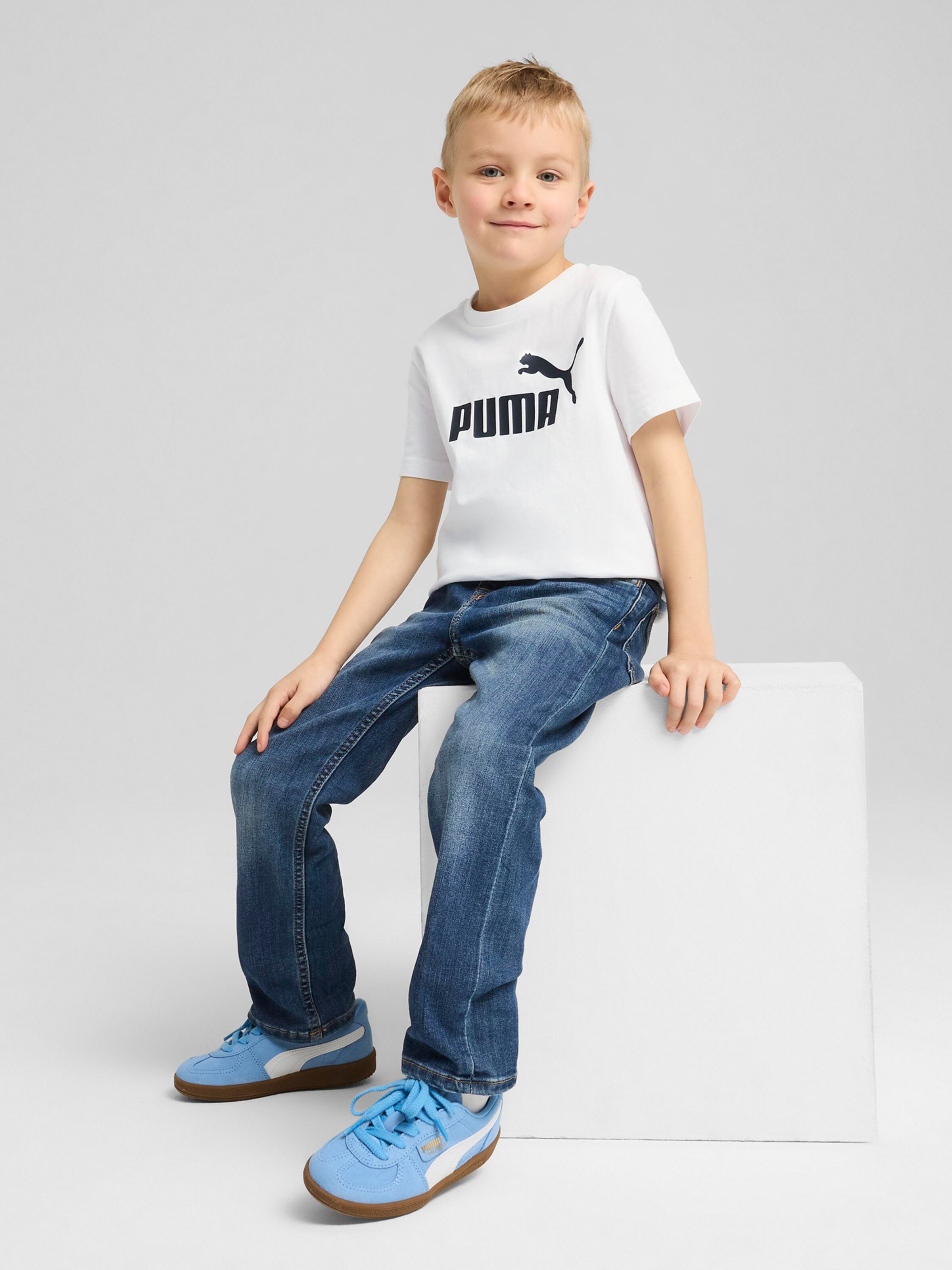 PUMA Póló 'ESS No. 1' fekete / fehér