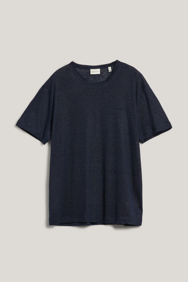 PÓLÓ GANT LINEN SS TSHIRT EVENING BLUE