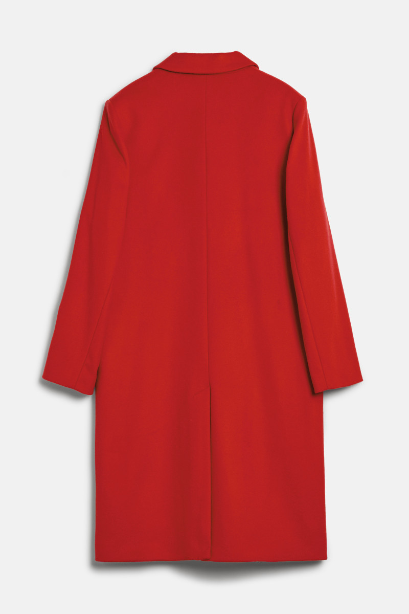 KABÁT GANT CLASSIC TAILORED WOOL COAT RUBY RED
