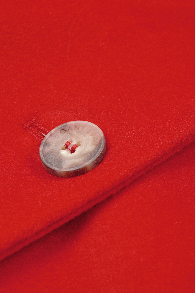 KABÁT GANT CLASSIC TAILORED WOOL COAT RUBY RED