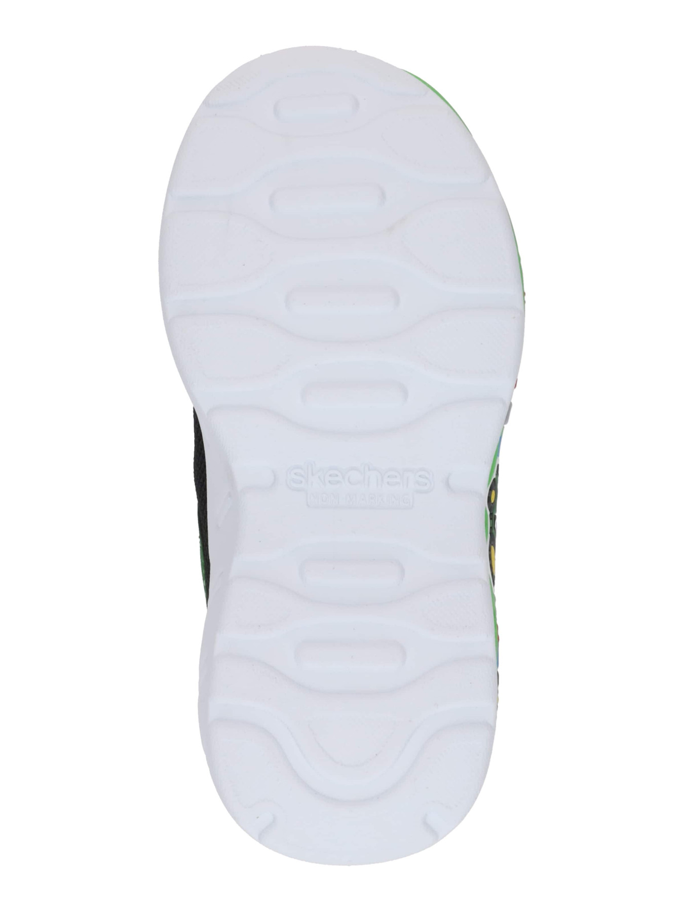 SKECHERS Sportcipő sárga / zöld / fekete / fehér