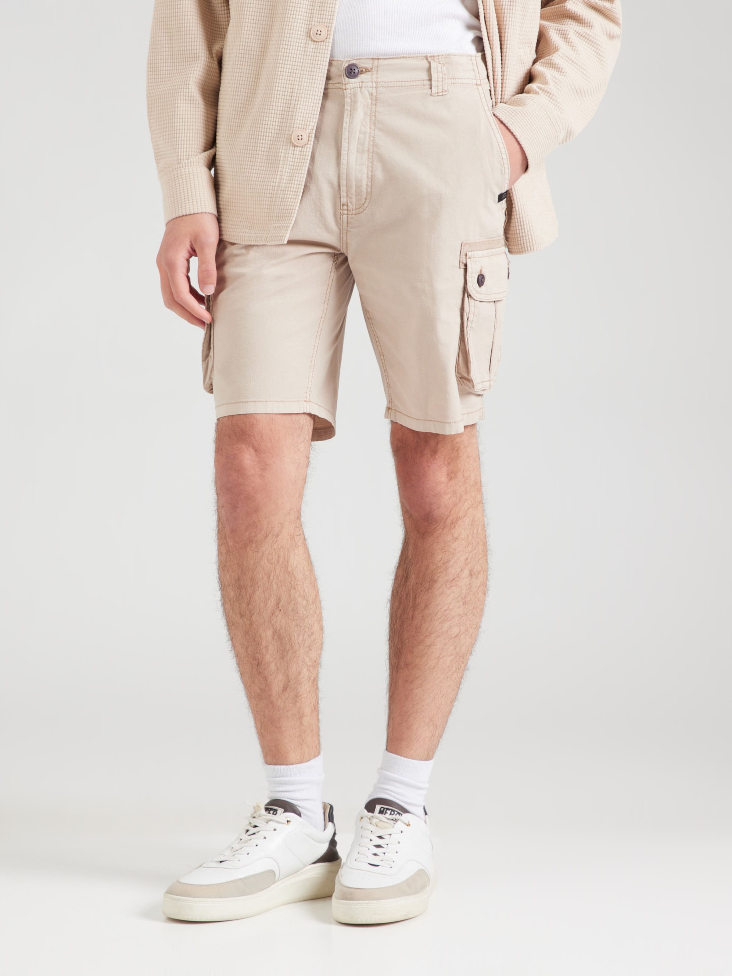 INDICODE JEANS Cargo nadrágok 'INLanny' greige