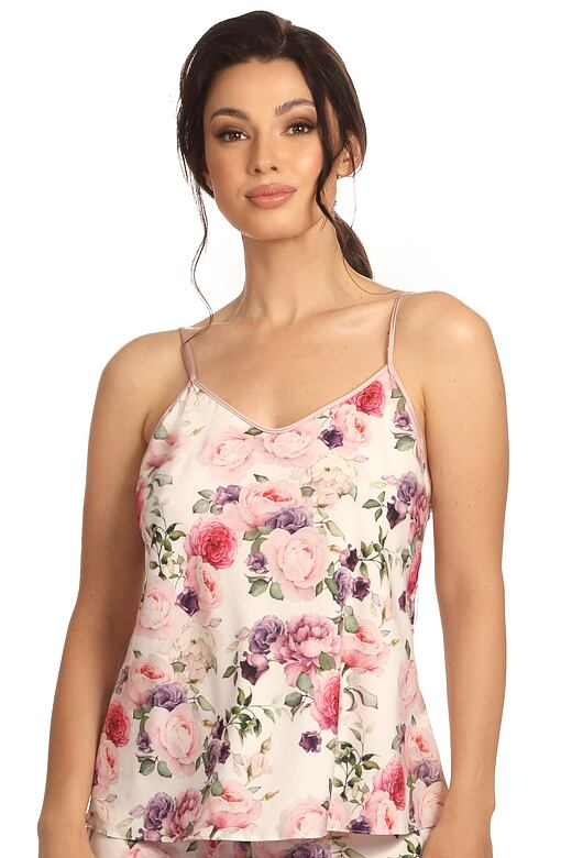 Hamana Pinky szaténpizsama, virágmintás