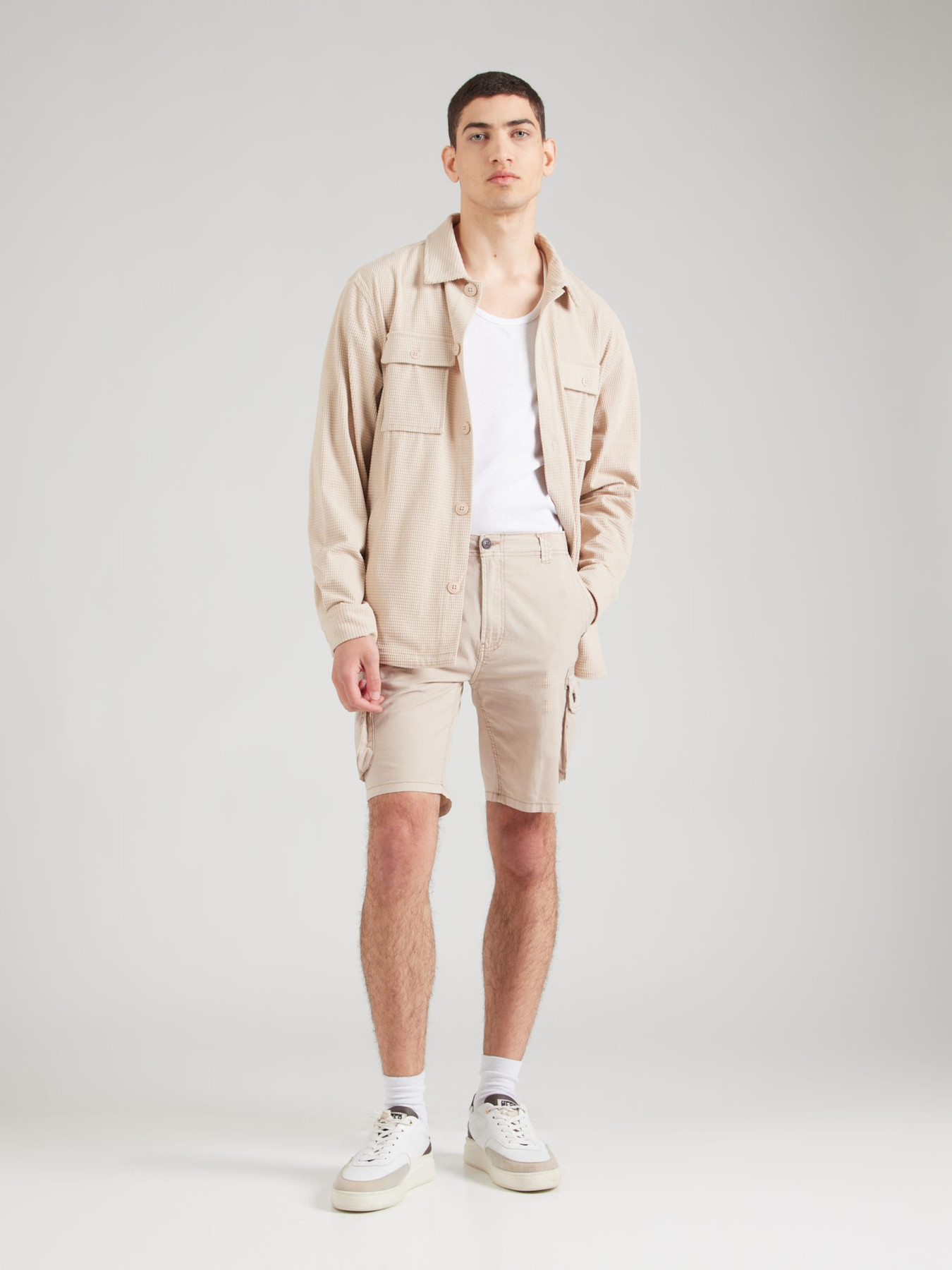 INDICODE JEANS Cargo nadrágok 'INLanny' greige